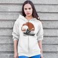 Women's Kayaking Sloth Kayak Kayaker Canoe Paddling Zip Up Hoodie