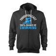 100 Chance Of Swimming Swimmer Swimming Zip Up Hoodie, trending gift 100 Chance Of Swimming Swimmer Swimming Zip Up Hoodie, trending gift