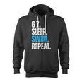 67 Sleep Swim Repeat Swimming Swimmer 67 Meme Zip Up Hoodie, trending gift