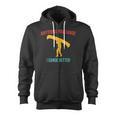 Anything You Canoe I Canoe Better Vintage Quote Sleeveless Zip Up Hoodie, trending gift