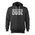 Breaststroke Swimming Dude Distressed Swim Swimmer Pool Zip Up Hoodie, trending gift