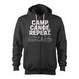 Camp Canoe Repeat Outdoor Adventure Zip Up Hoodie, trending gift