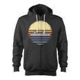 Canoe Canoeing Vintage Sunset Zip Up Hoodie, trending gift