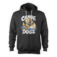 Canoe Dogs Golden Retriever Paddling Graphic Zip Up Hoodie, trending gift