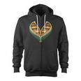 Canoe Heart Cute Minimalist Paddling Adventure Zip Up Hoodie, trending gift