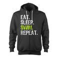 Eat Sleep Swim Repeat Swimming Swimmer Cool Zip Up Hoodie, trending gift