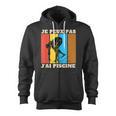 Je Peux Pas J'Ai Piscine Swimming Humour Retro Swimming Pool Zip Up Hoodie, trending gift Je Peux Pas J'Ai Piscine Swimming Humour Retro Swimming Pool Zip Up Hoodie, trending gift