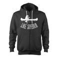 Lake Superior Bear Canoe Upper Peninsula For Yooper Zip Up Hoodie, trending gift