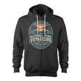 National Park Voyageurs Retro Sunset Canoe Paddling Badge Zip Up Hoodie, trending gift