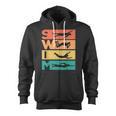 Retro Vintage Swimming For Swimmers Zip Up Hoodie, trending gift