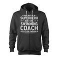 Superhero Swimming Coach Swimming Coach Humor Zip Up Hoodie, trending gift Superhero Swimming Coach Swimming Coach Humor Zip Up Hoodie, trending gift