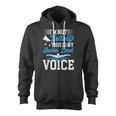 Swim Dad Voice Swimming Dad Of A Swimmer Father Zip Up Hoodie, trending gift