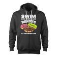 Swimming Donut Men Women Swimmer Sports Athlete Zip Up Hoodie, trending gift