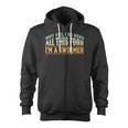 Swimming Swimmer Eating Swim Zip Up Hoodie, trending gift