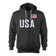 USA Flag Swim Swimming Sport Practice Equipment Men Women Zip Up Hoodie, trending gift