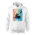 Kayaking Kayak Retro Art Canoe Raglan Baseball Tee Zip Up Hoodie, trending gift