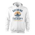Kayaking Therapy Kayaker Canoe Paddle Lake River Zip Up Hoodie, trending gift Kayaking Therapy Kayaker Canoe Paddle Lake River Zip Up Hoodie, trending gift