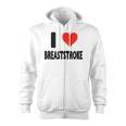 I Love Breaststroke Heart Swim Swimmer Pool Swimming Zip Up Hoodie, trending gift