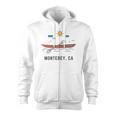 Monterey California Kayak Canoe Paddling Outdoor Zip Up Hoodie, trending gift Monterey California Kayak Canoe Paddling Outdoor Zip Up Hoodie, trending gift