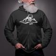 Breaststroke Swimming Stylized Design For Swimmers Zip Up Hoodie