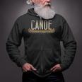 Canoe Canoeing Vintage Canoe Zip Up Hoodie