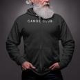 Canoe Club Minimalist Saying Sleeveless Zip Up Hoodie
