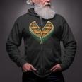 Canoe Heart Cute Minimalist Paddling Adventure Zip Up Hoodie