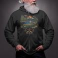 Canoe And Lake Camping Paddle Camp Zip Up Hoodie