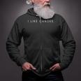 I Like Canoes Minimalist Statement Zip Up Hoodie