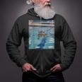 Competitive Swim Team Funny Kitty Cat Swimming Zip Up Hoodie