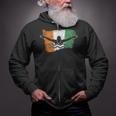 Cool Ireland Flag Vintage Irish Flag Swimmer Fly Swimming Zip Up Hoodie