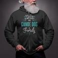 Cute Canoe Dog Shirt Family Dog For Women Men Sleeveless Zip Up Hoodie Cute Canoe Dog Shirt Family Dog For Women Men Sleeveless Zip Up Hoodie