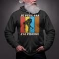 Je Peux Pas J'Ai Piscine Swimming Humour Retro Swimming Pool Zip Up Hoodie Je Peux Pas J'Ai Piscine Swimming Humour Retro Swimming Pool Zip Up Hoodie