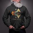Kayak Vintage Retro Mountains Canoe Kayak Kayak Kayak Zip Up Hoodie