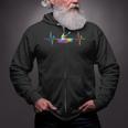 Kayaking Heartbeat Tie Dye Canoe Boating Kayaks Zip Up Hoodie
