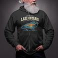 Lakes Lake Ontario Fishing Canoe Lighthouse Outdoor Zip Up Hoodie Lakes Lake Ontario Fishing Canoe Lighthouse Outdoor Zip Up Hoodie