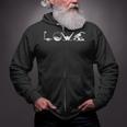 LOVE Swimming Practice Freestyle BreaststrokeShirt Zip Up Hoodie