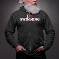 I Love Swimming Zip Up Hoodie