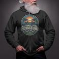 National Park Voyageurs Retro Sunset Canoe Paddling Badge Zip Up Hoodie