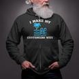 Pool Boy For Swimming Pool Service Guy Zip Up Hoodie