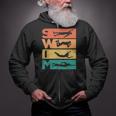 Retro Vintage Swimming For Swimmers Zip Up Hoodie