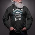 Swim Coach Professional Instructor Swimming Lesson Sport Zip Up Hoodie