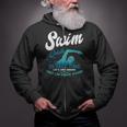 Swim Coach Swimming Lesson Sport Professional Instructor Zip Up Hoodie