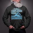 Swim Coach Swim Training Swimming Sport Zip Up Hoodie
