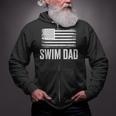 Swim Dad Art For Dad Father Men Swim Team Dad Swimming Coach Zip Up Hoodie Swim Dad Art For Dad Father Men Swim Team Dad Swimming Coach Zip Up Hoodie