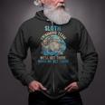 Swimmer Swim Sloth Swimming Team Retro Zip Up Hoodie Swimmer Swim Sloth Swimming Team Retro Zip Up Hoodie