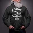 Swimming Competitive Freestyle Swim For Swimmer Zip Up Hoodie Swimming Competitive Freestyle Swim For Swimmer Zip Up Hoodie