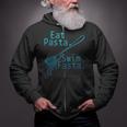 Swimming Eat Pasta Swim Fasta Swimmer Zip Up Hoodie