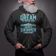 Swimming Parent Swimmer Mom Dad My Favorite Swim Meet Zip Up Hoodie