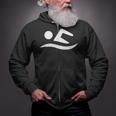Swimming Silhouette Logo Zip Up Hoodie Swimming Silhouette Logo Zip Up Hoodie